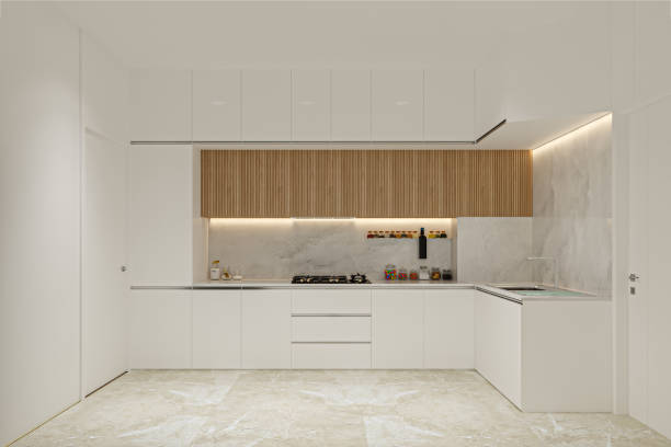 istock Choosing Colors for Your Modern kitchen Furniture Background 2158823762