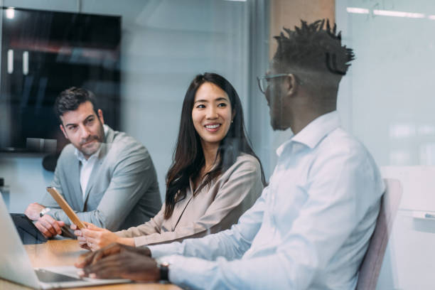 istock Business persons on meeting in the office. 2158828240