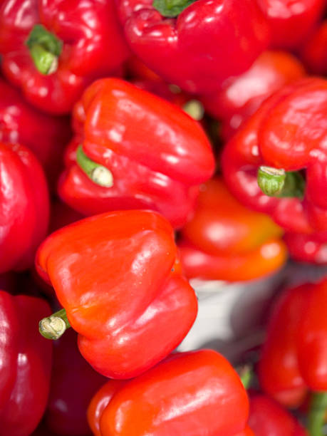istock Fresh Red Bell Peppers for Sale 2158830782