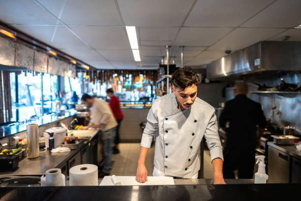 istock Chef cooking on a japanese restaurant 2158832059