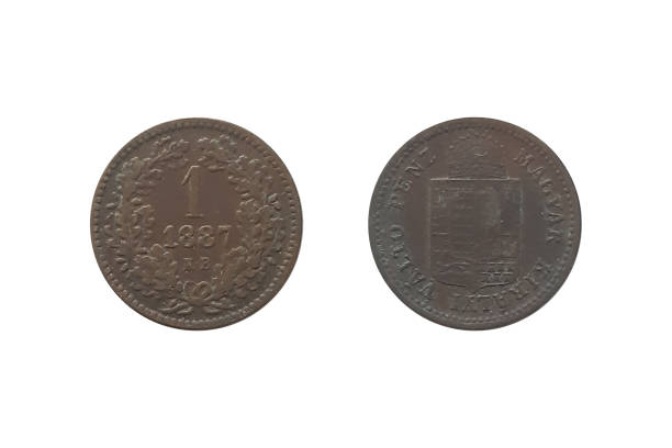 istock 1 Kreuzer 1887 KB Francis Joseph I on white background 2158833736