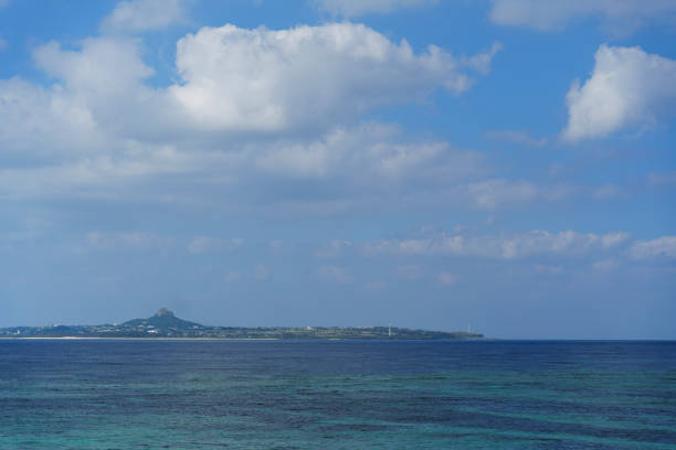 An island visible across the sea