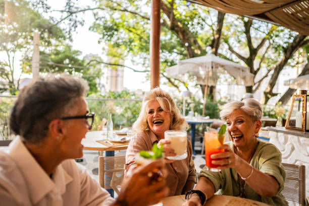 istock Female friends toasting at bar or restaurant 2158834961