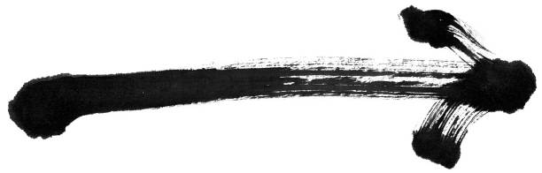 istock Arrow drawn in indian ink 2158835294