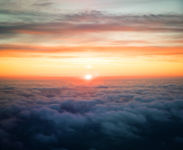 istock A beautiful spring sunset above the chouds flying over the Baltic Sea. 2158835432