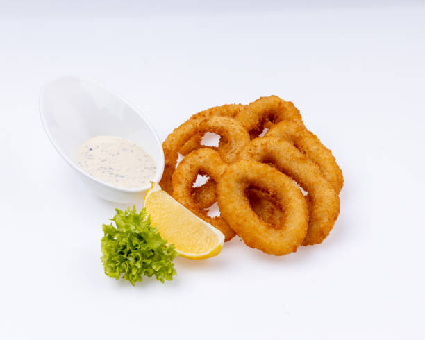 istock Onion ring. Deep fried onion rings. Breaded crispy vegetable. Snack for beer or vine 2158837019