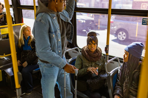 istock Morning Commute on a Busy City Bus 2158839196