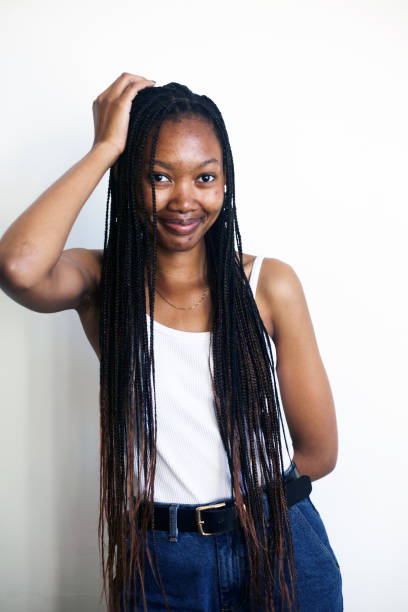 istock Happy Studio Portrait Young Black Woman 2158840134