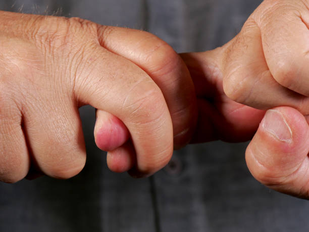 istock close-up hands of the old man 2158844642