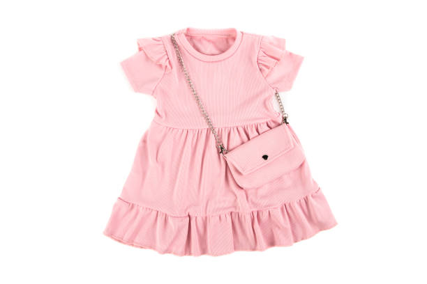 istock Pink baby dress 2158849565
