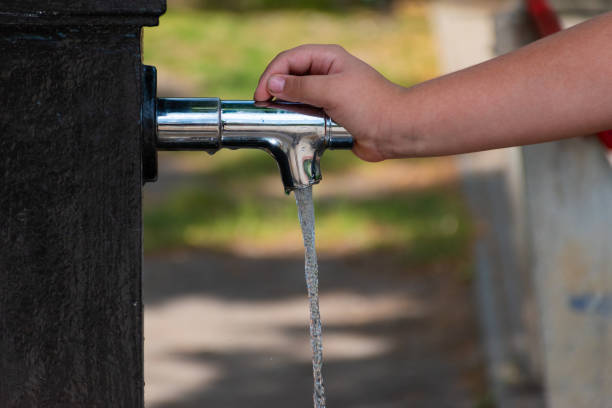 istock Water in faucet 2158851547