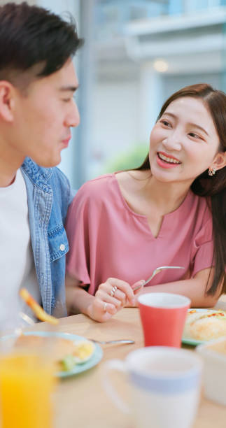 istock couple have breakfast or brunch 2158852309