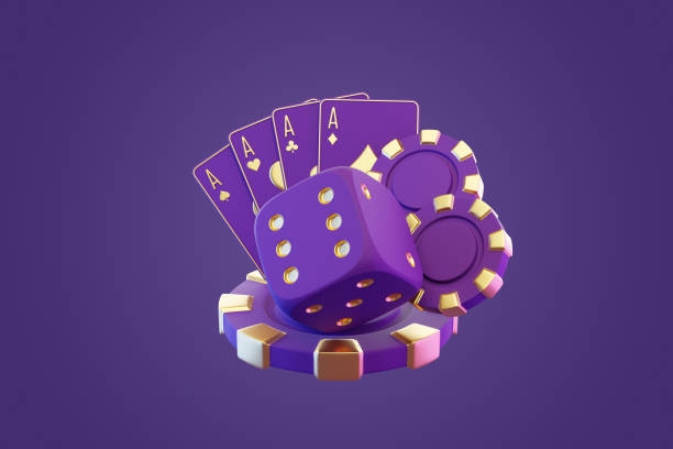 istock Luxurious Casino Elements with Cards and Dice. 3D render illustration 2158853984