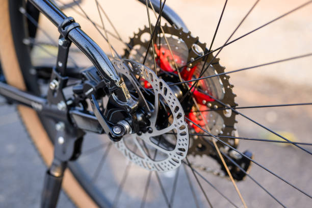istock Brake disc part of a bicycle 2158854761