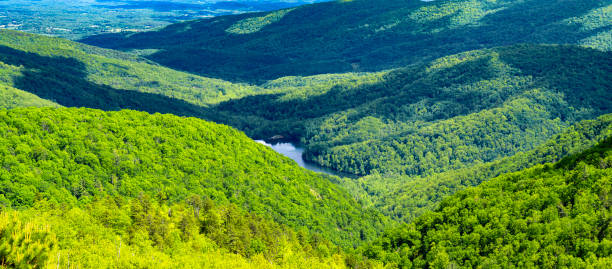 istock Overlook along Blue Ridge Parkway, Virginia: Moormans River 2158856979