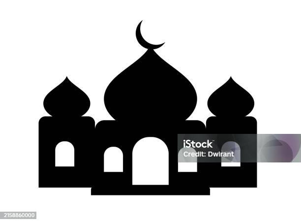 Mosque Building Vector Pattern Mosque Building Vector Simple Design Silhouette Stock Illustration ...