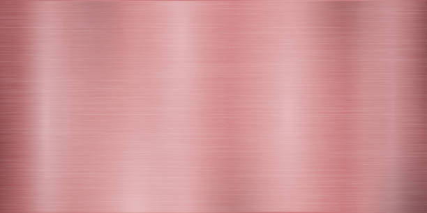 istock Rose gold metallic texture with fine brush steel, metal background texture pattern, metal wide textured plate brushed gradient 2158863261