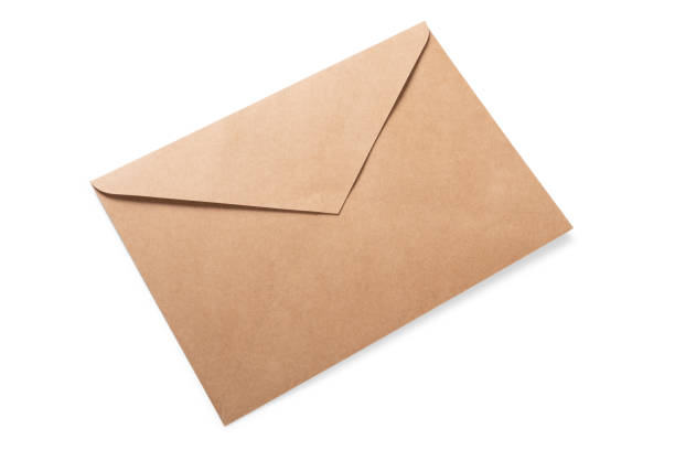 istock Recycled craft paper envelope isolated 2158865614