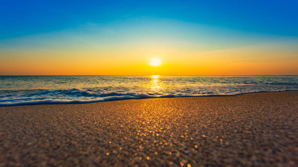 istock beautiful sunset sea landscape 2158866205