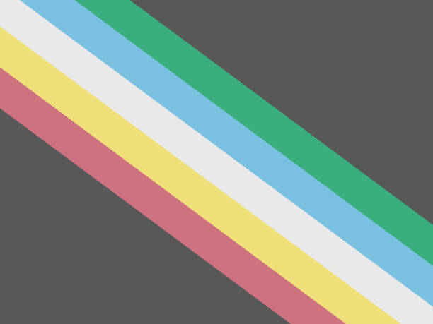 illustrations, cliparts, dessins animés et icônes de drapeau de la fierté des personnes handicapées. bandes de couleur représentant une forme de facultés affaiblies. - déficiences