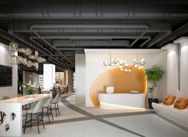 istock 3D render of cafetaria and restaurant 2158872018