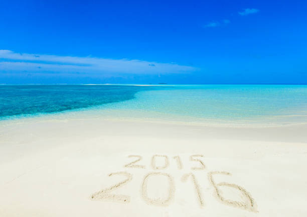 2025 year written on the blue sky