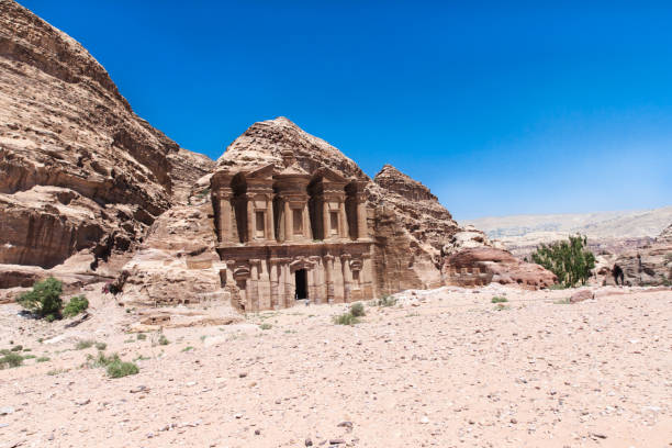 Ancient temple in Petra, Jordan
