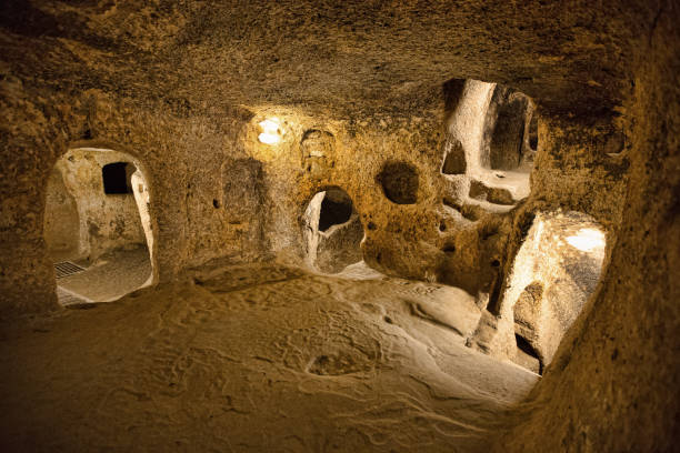 istock cave city in Cappadocia Turkey 2158877293