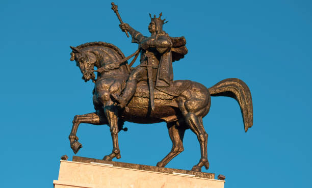 istock Equestrian statue of Stefan cel Mare 2158878449