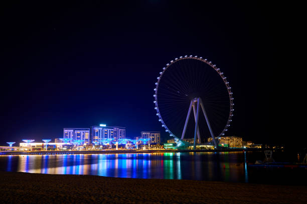 istock architectural landscape in Dubai Marina at night 2158880810