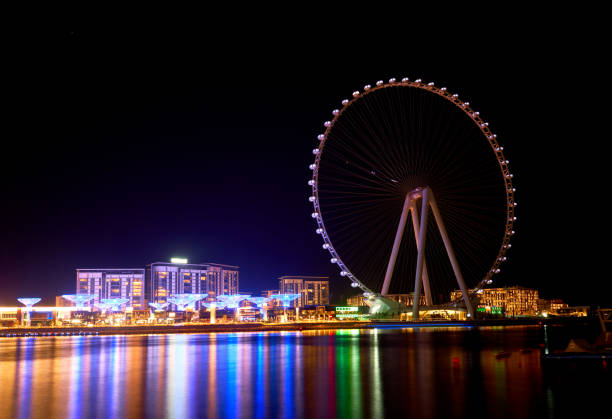 istock architectural landscape in Dubai Marina at night 2158880811