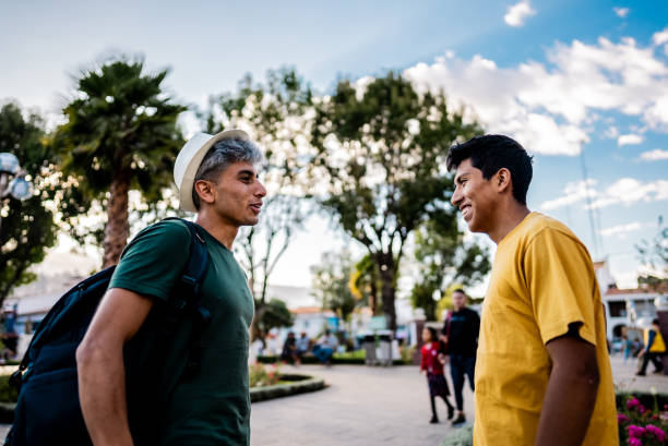istock Young friends talking in Huaraz, Peru 2158887340