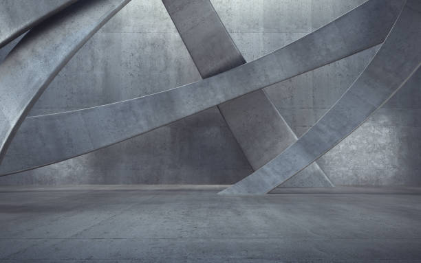 istock New Generation Abstract Empty Building Structure Made of Gray Concrete 2158889333
