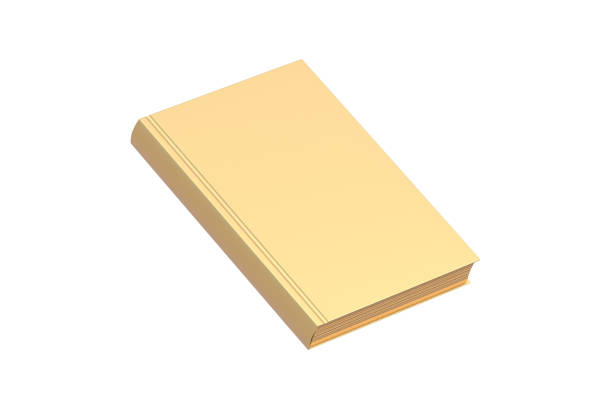 istock Golden book isolated on white background. 3d render 2158893015