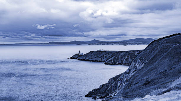 Malahide and Howth cliffs in Dublin irish sea coastline