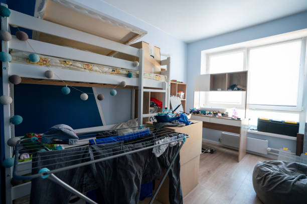 istock Mess in an incomplete kids room during renovation 2158897686