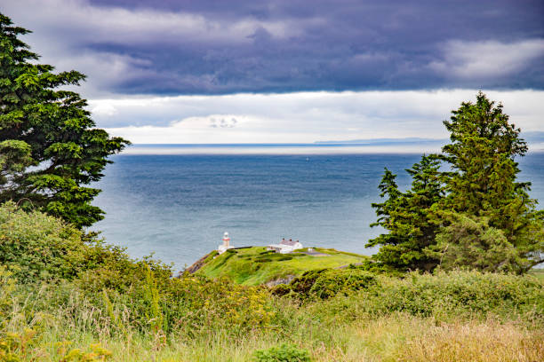 Malahide and Howth cliffs in Dublin irish sea coastline