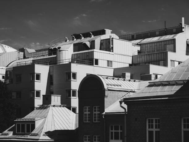 Low angle view of buildings against sky