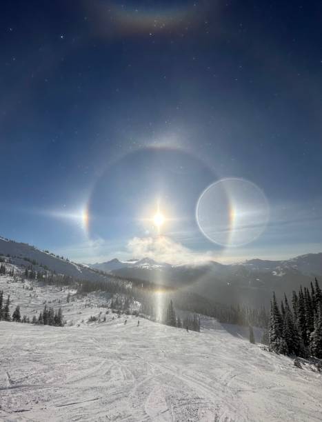 Astonishing Beautiful Sun Halo on Whistler BC