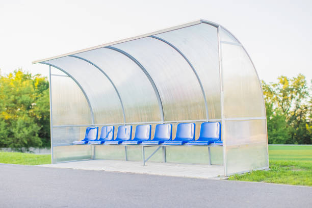 blue bench embankment in Cyprus 3