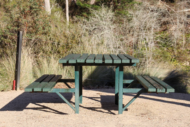 old picnic table in the park