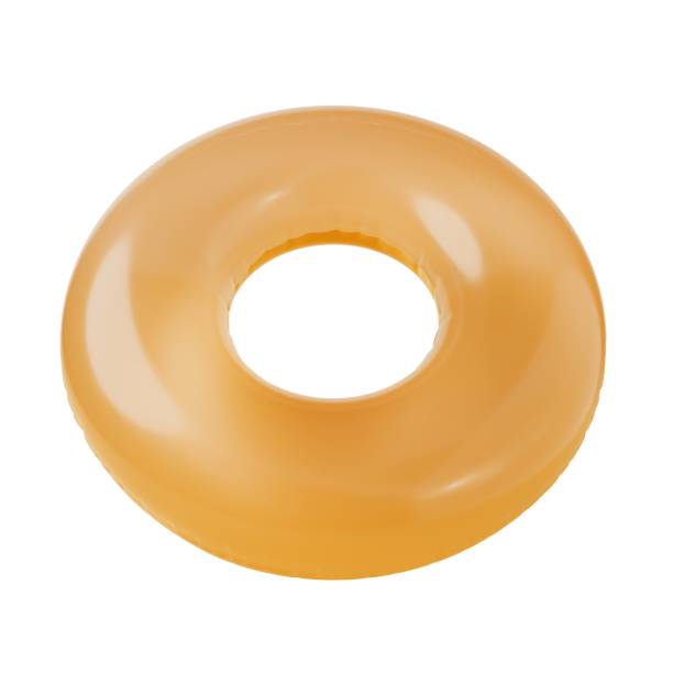 istock Yellow swim ring on isolated background. 3d render. 2158914826