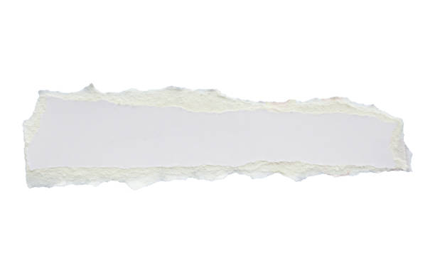 istock White ripped paper torn edges strips isolated on white background 2158915035