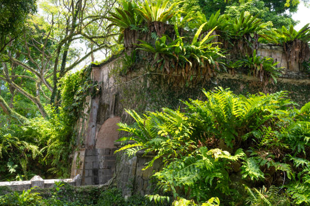 Historic architecture at Fort Canning Park, Singapore