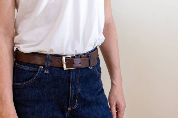 istock belt that tightens a man's waist 2158922097