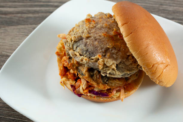 fried mushroom sandwich