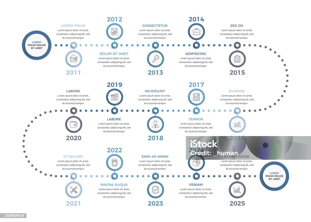 Timeline Sign Examples Timeline Infographics Stock Illustration - Download Image Now - Banner ...