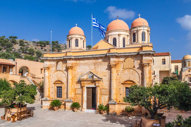 istock Europe, Greece, Crete, Akrotiri. Agia Triada (Holy Trinity) Monastery. 2158933901