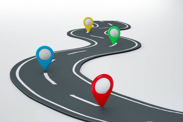 istock 3D Realistic Location map pin gps pointer markers vector illustration for destination 2158935141