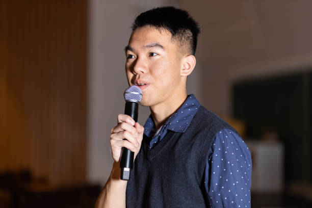 istock A young teenager public speaking giving a speech 2158942564
